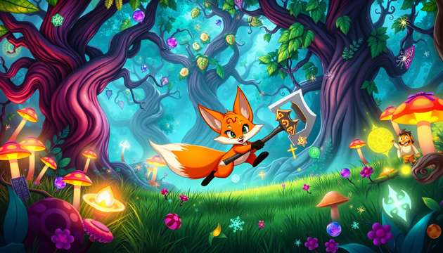 Foxfire Frenzy - Jabali AI Poster