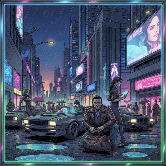 Neon Lines - Jabali AI Poster