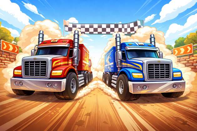 TurboHaul Truck Showdown - Jabali AI Poster