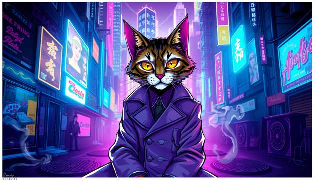 Neon Paws Investigation - Jabali AI Poster