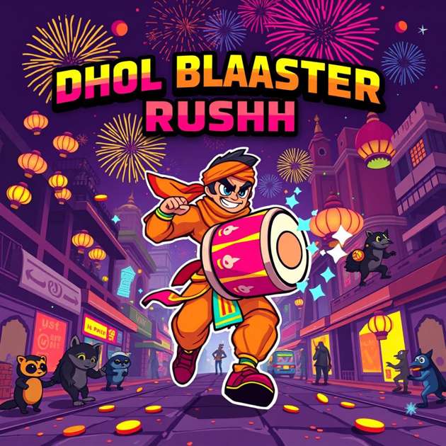 Dhol Blaster Rush - Jabali AI Poster
