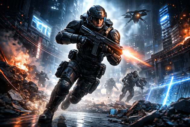 Neon Strike 4K - Jabali AI Poster