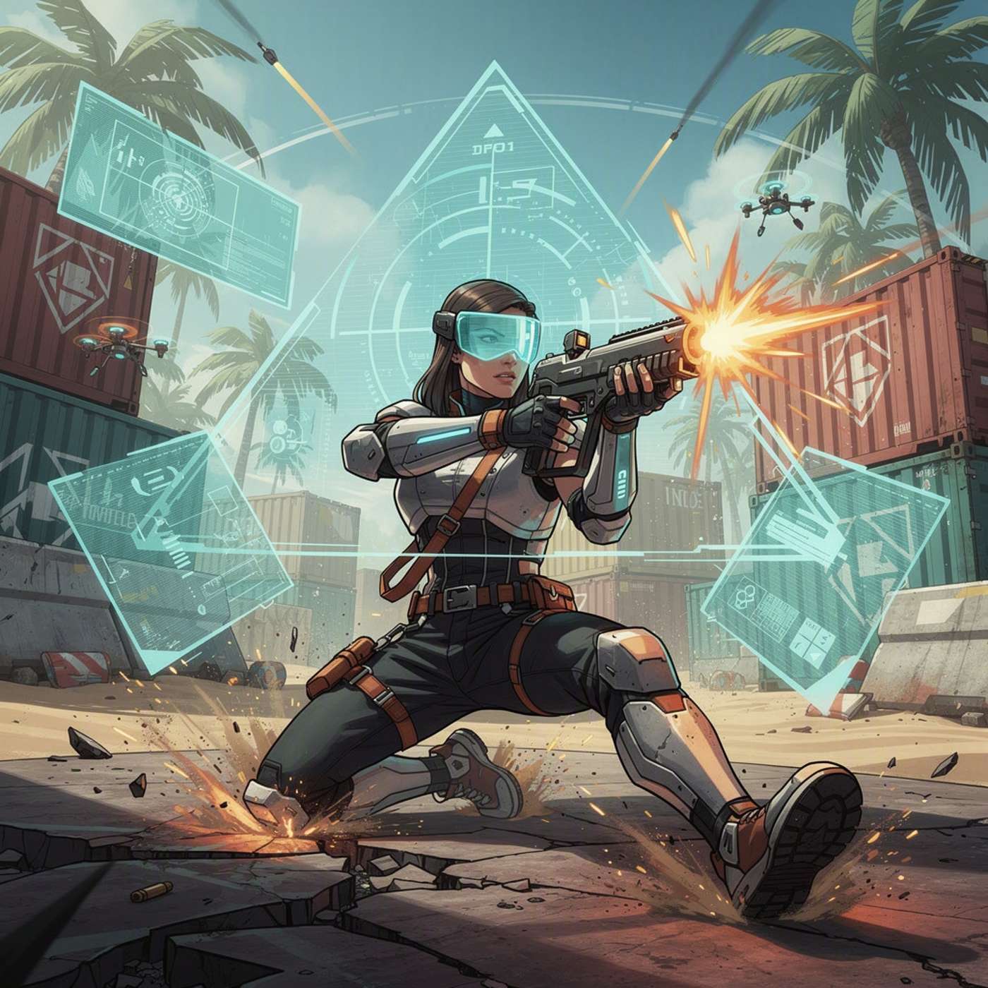 Gerana Auto Aim Panels game artwork