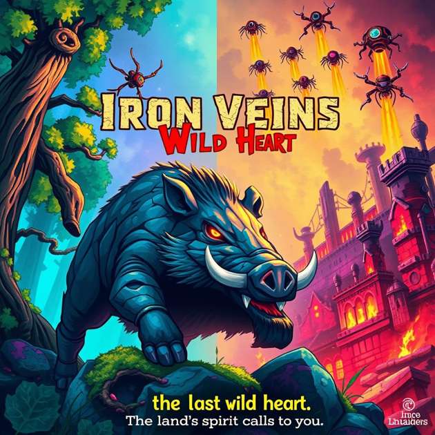 Iron Veins, Wild Heart - Jabali AI Poster