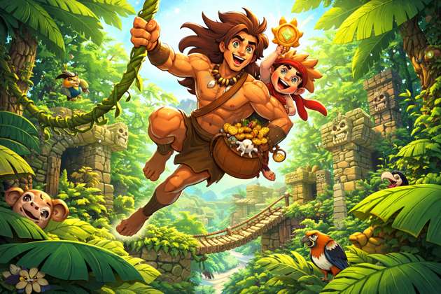 Tarzan Tall Guys and Lucky Jack - Jabali AI Poster