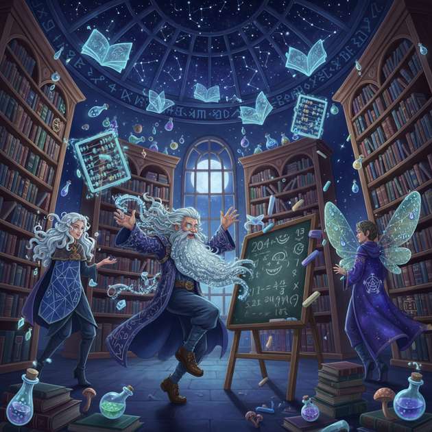 Spellbound Sums: Midnight Mysteries - Trivia Game by Jabali AI