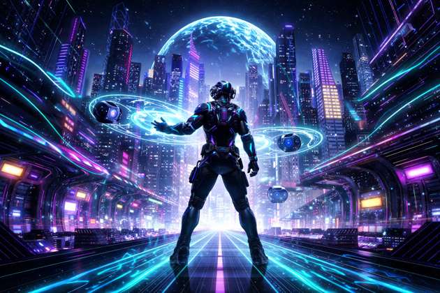 Neon Pulse - Jabali AI Poster