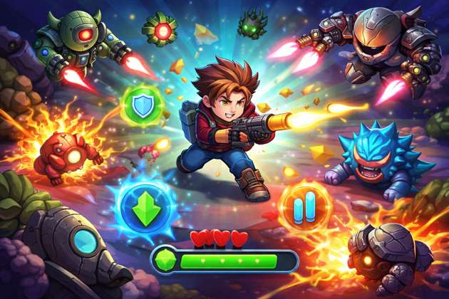 Bullet Blitz Arcade - Instant game by Jabali AI
