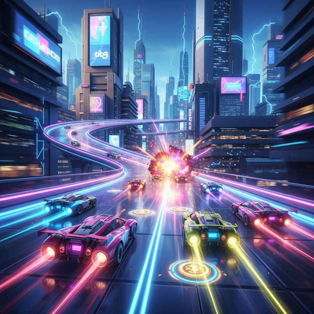 Neon Rivals: Turbo Combat - 3D Racing by Jabali AI