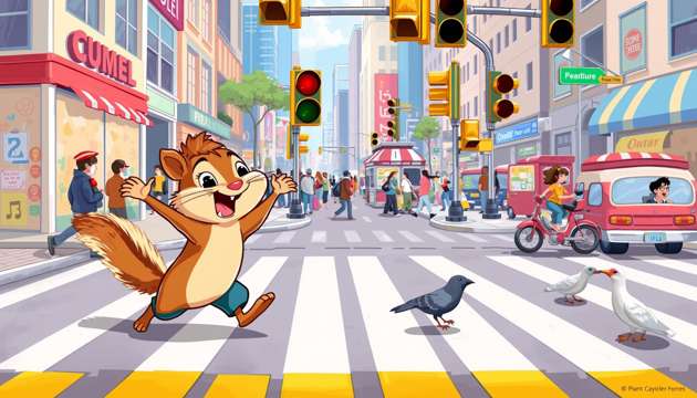Chipmunk City Dash - Jabali AI Poster