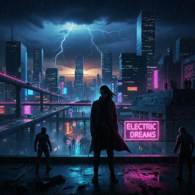 Rise of Neon Streets - Jabali AI Poster