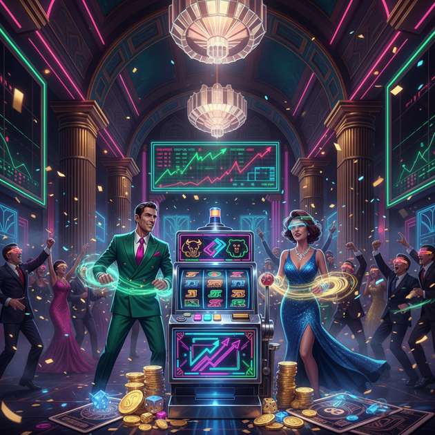 Neon Fortune Frenzy - Jabali AI Poster