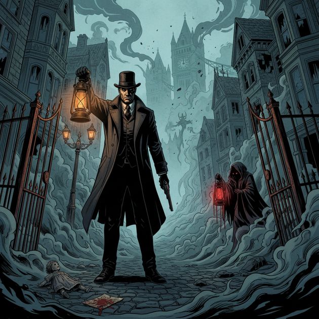 The Veil Over London - Jabali AI Poster