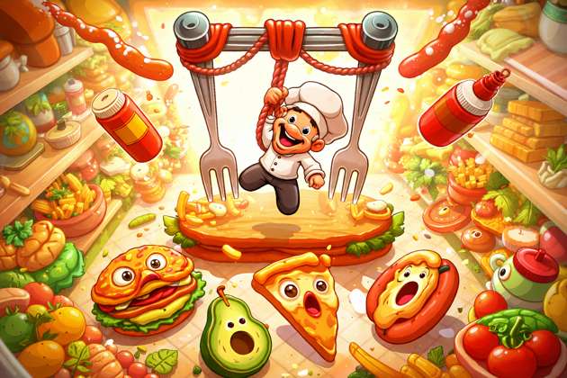 Foodie Hangman - Jabali AI Poster