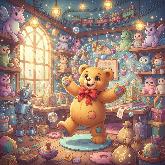 Teddy's Magical Word Workshop - Jabali AI Poster