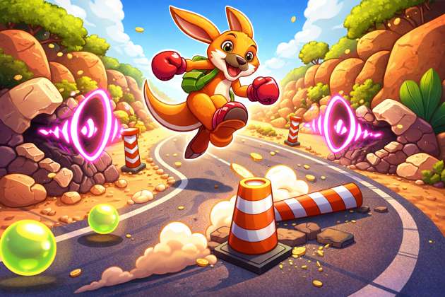 Kangaroo Road Hop - Jabali AI Poster