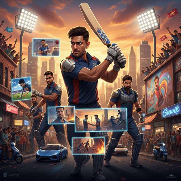 Neon Streets: Urban Vibe Clash - Jabali AI Poster