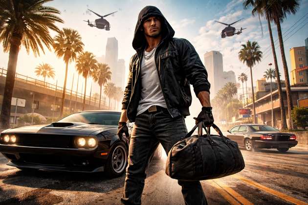 Grand Theft V Download Guide - Jabali AI Poster