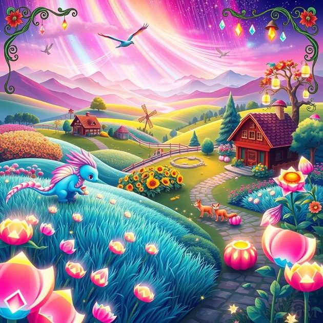 Mythic Meadow Magic - Jabali AI Poster