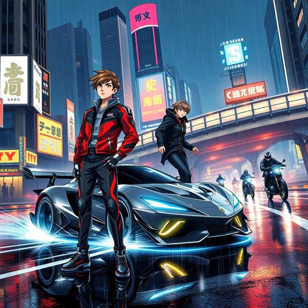 Neon Velocity - Jabali AI Poster