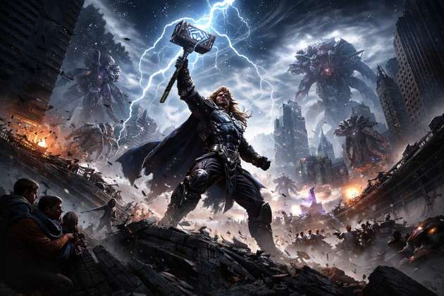 Thor Earthfall - Jabali AI Poster