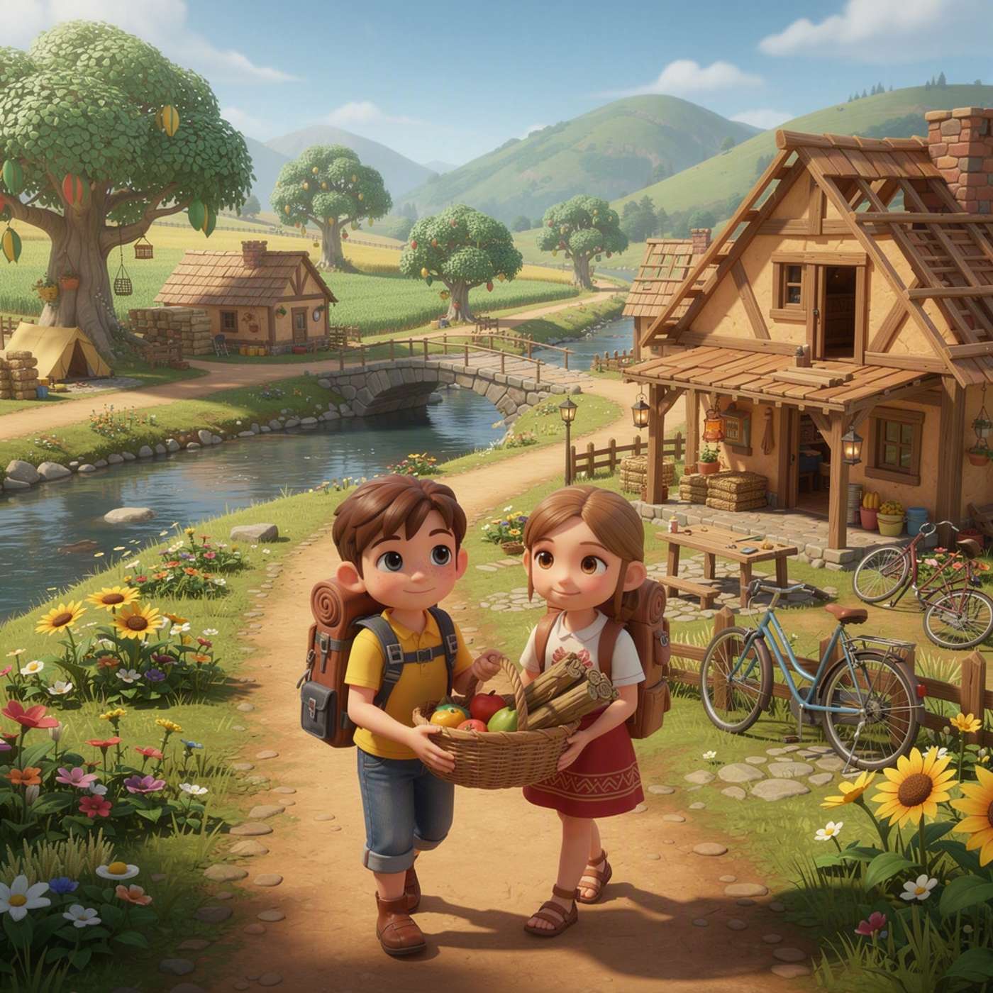 Village Life Adventure game artwork