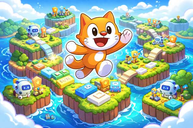 Scratch Cat Coding Tour - Jabali AI Poster