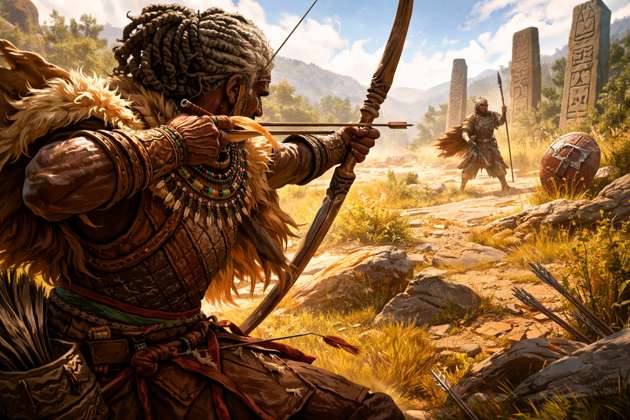 Abyssinian Archer - Jabali AI Poster