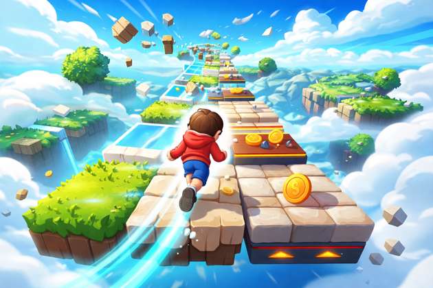 Tile Dash Endless Run - Jabali AI Poster