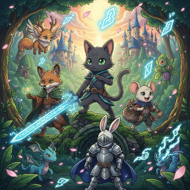 Felinia: Swordbound Adventure - Jabali AI Poster