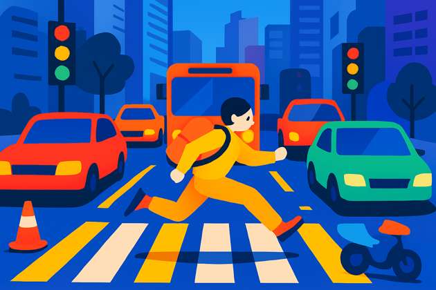 City Traffic Dash - Jabali AI Poster