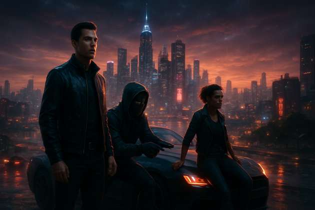 Neon City Syndicate - Jabali AI Poster