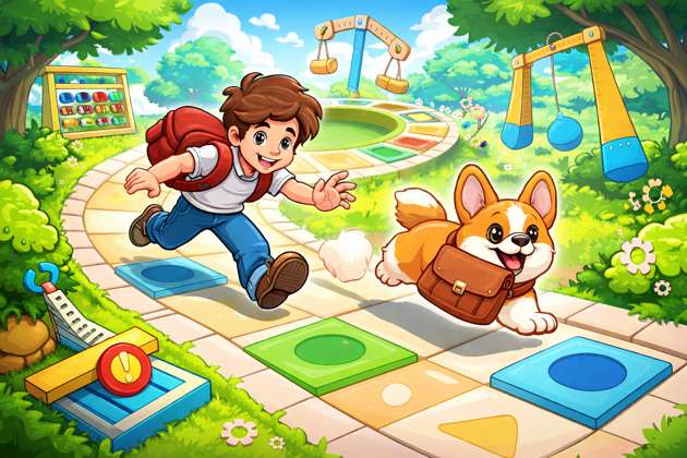 Math Trap Dog Chase - Jabali AI Poster