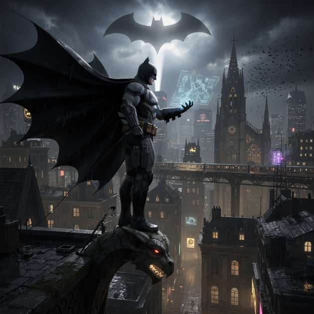 Batman Gotham Shadows - Jabali AI Poster