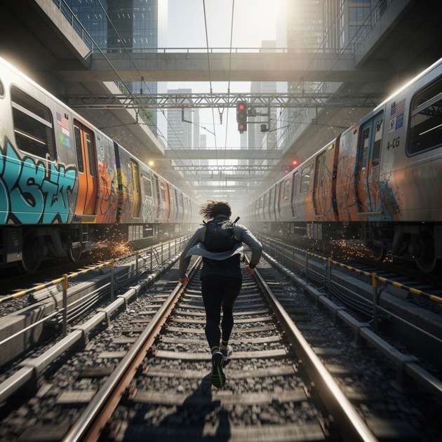 Subway Rush 3D - Jabali AI Poster