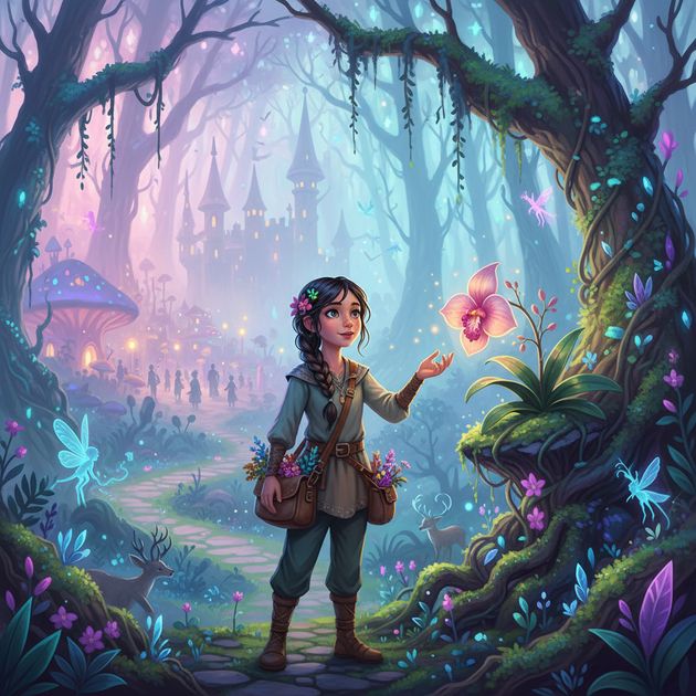 Orchid of Eternal Spring - Jabali AI Poster