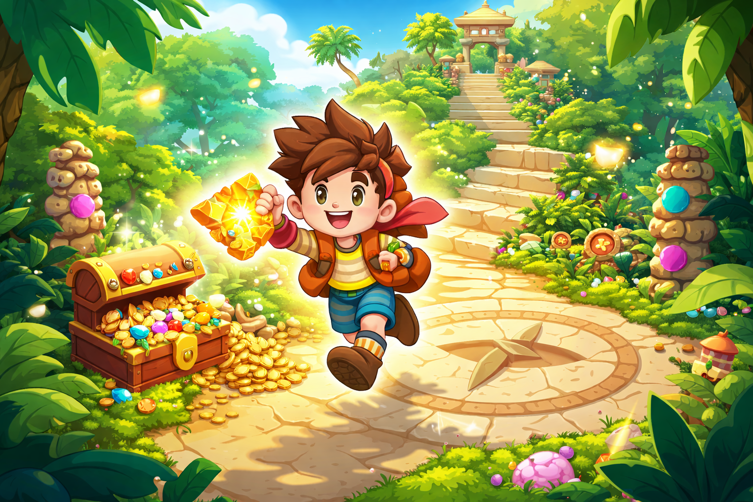 Treasure Hunt Level Up - Instant game by Jabali AI