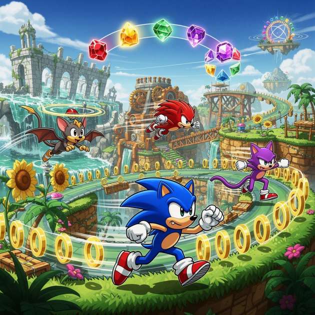 Sonic Dash Emerald Quest - Jabali AI Poster