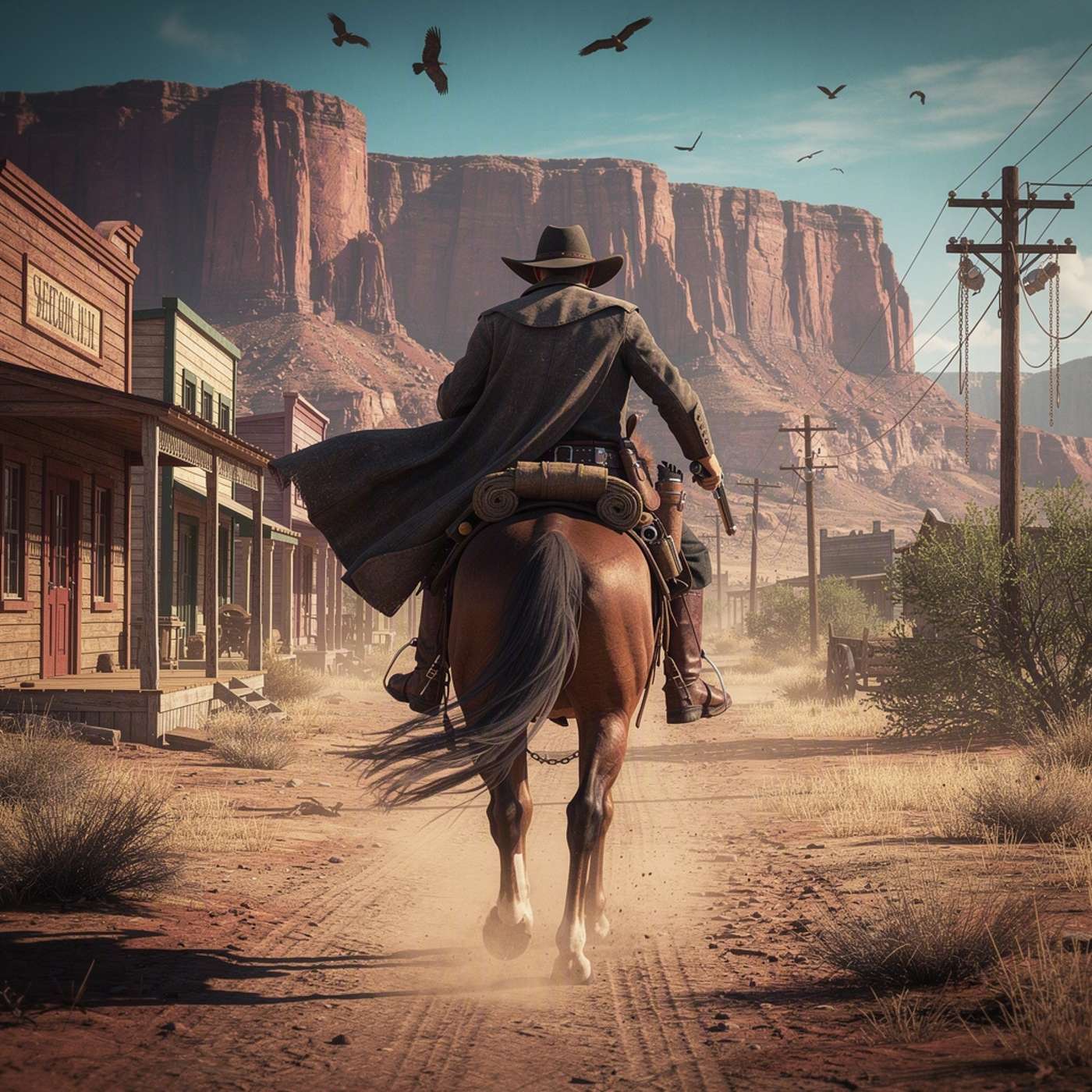 Cowboy Sunset Ride game artwork