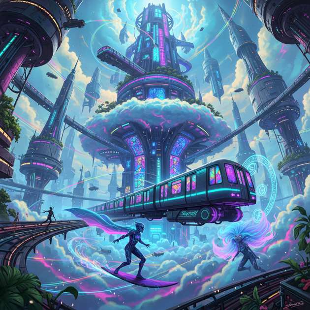 Subway Sky - Jabali AI Poster