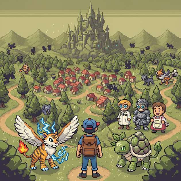 Pixel Fusion Quest - Jabali AI Poster