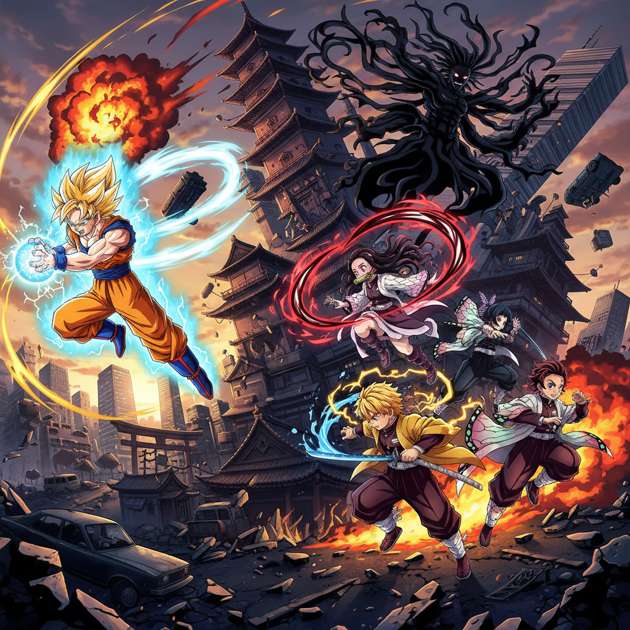 Goku vs Demonslayers: Kiteki Kōgeki! - 3D Open World by Jabali AI