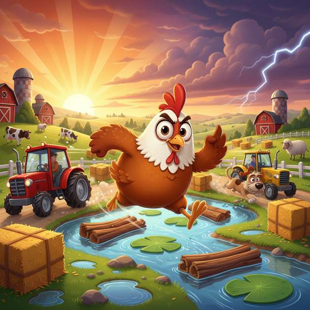 Chicken Dash - Jabali AI Poster