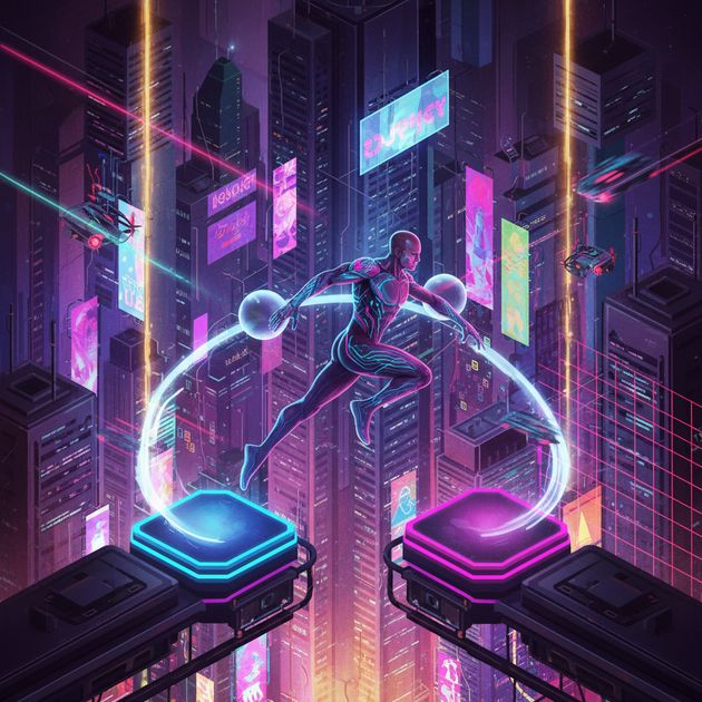 Neon Velocity Surge - Jabali AI Poster