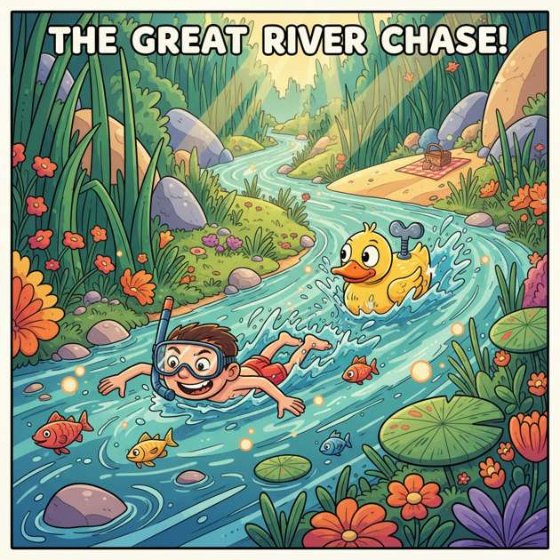 River Dash Rescue - Jabali AI Poster