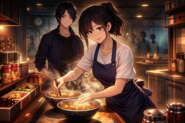 Midnight Ramen Shift - Jabali AI Poster