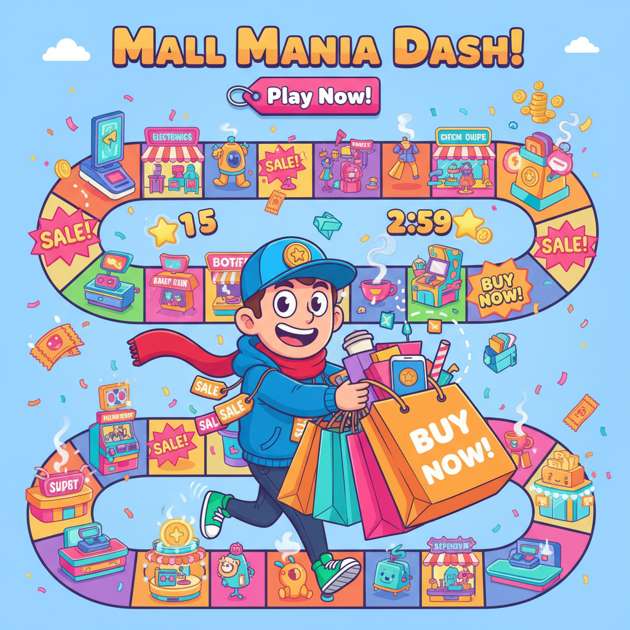 Mall Mania Dash - Jabali AI Poster