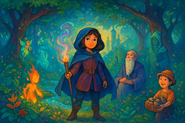 Aventura Na Floresta Encantada - Jabali AI Poster