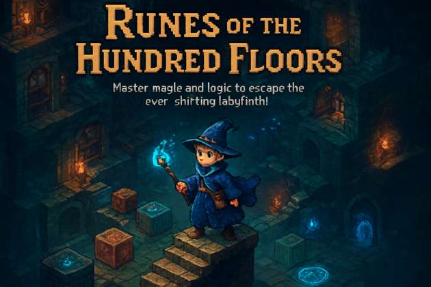 Runes of the Hundred Floors - Jabali AI Poster