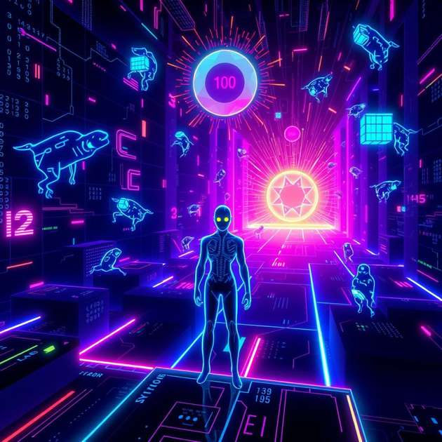 Neon Codebreaker - Jabali AI Poster